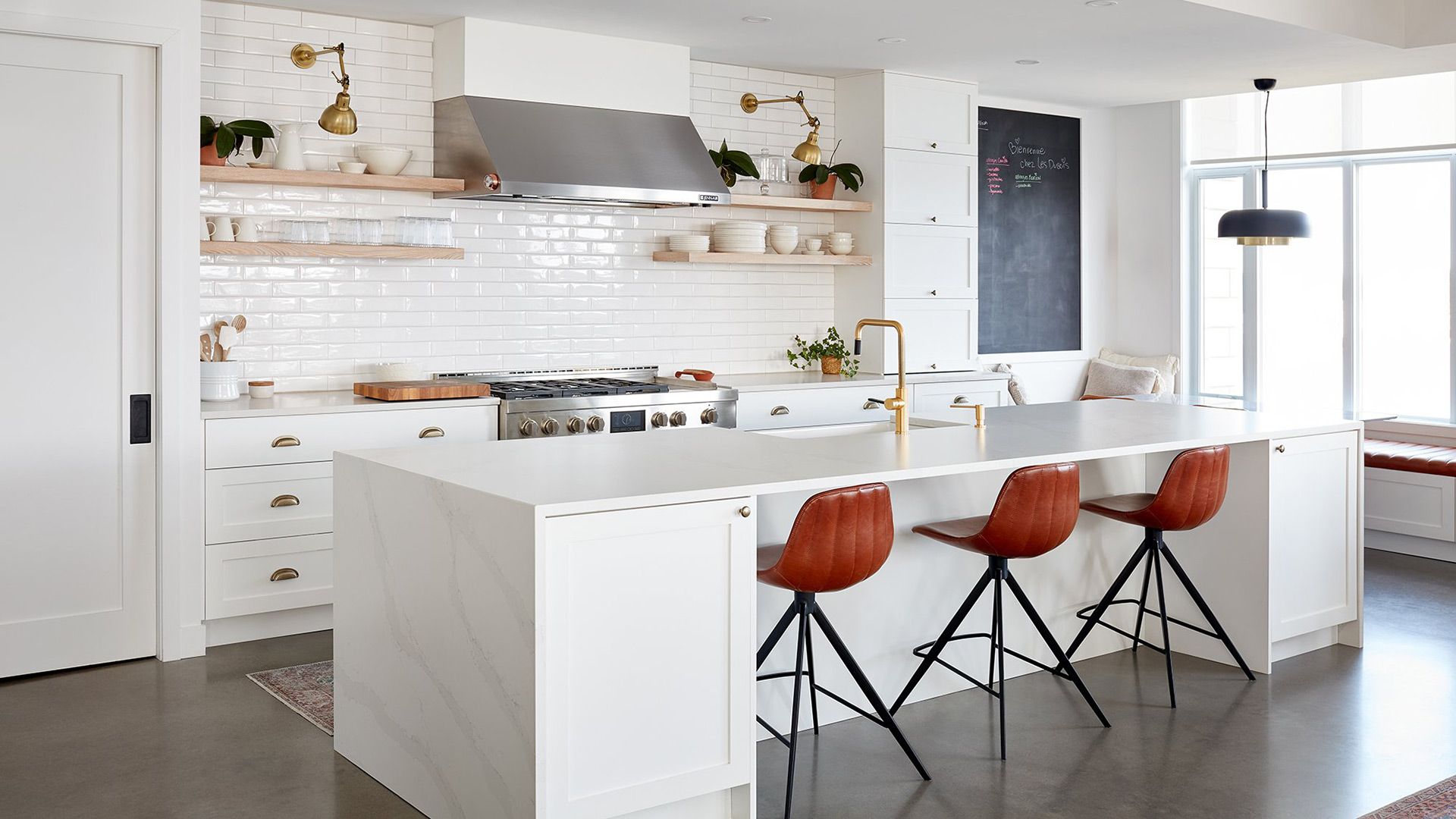 Jean-Claude, proud owner of a kitchen built to last
